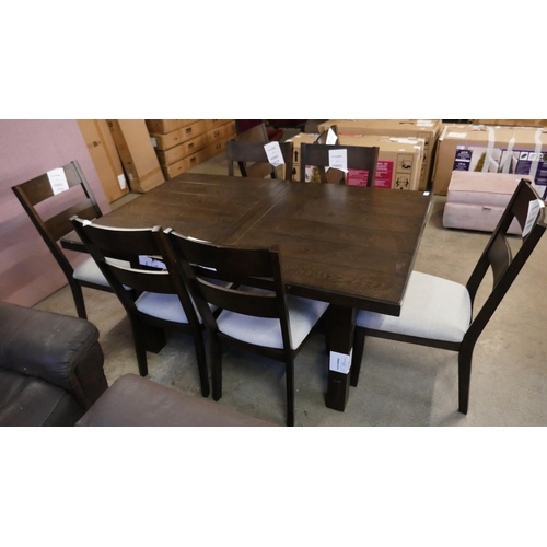 3322 - Brinley Dining table and 8 chairs, Original RRP £749.99 + Vat (4220-5) *This lot is subject to Vat