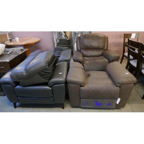 3325 - 4x damaged/incomplete armchair (including 2x Grace and 2x Brown fabric) Original RRP £499.99 + Vat, ... 