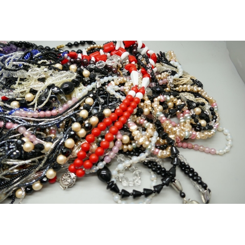 7167 - A collection of Czech bead jewellery, old stock