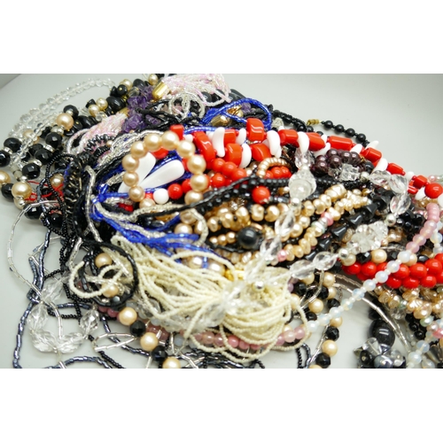 7167 - A collection of Czech bead jewellery, old stock