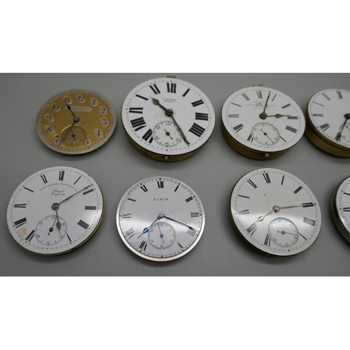 7169 - A collection of pocket watch movements