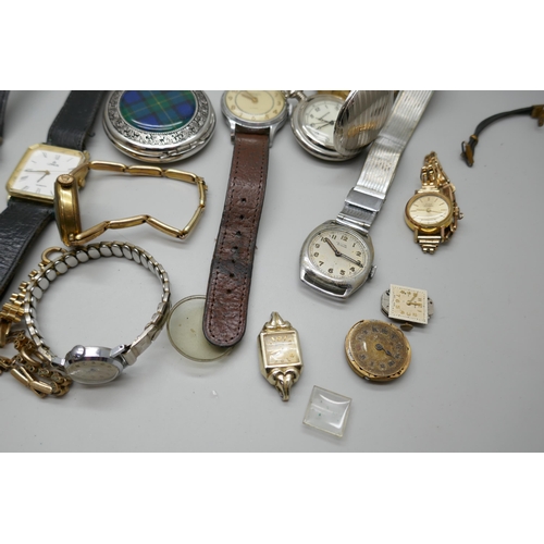 7170 - A collection of pocket watches and wristwatches including Smiths and Rotary