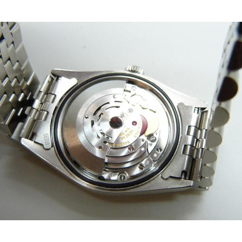 7196 - A Rolex Oyster Perpetual Datejust bracelet watch, reference 16234, stainless steel case, fluted beze... 