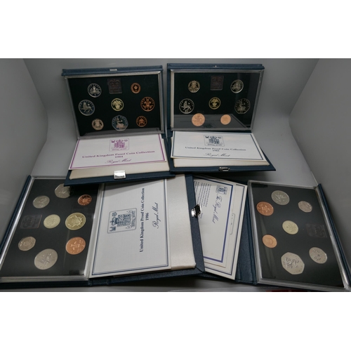 7224 - Four Royal Mint Annual Proof Sets 1984/1985/1986/1987