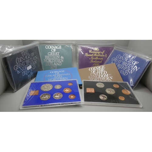 7226 - Six Royal Mint Annual Proof Sets 1977 to 1982