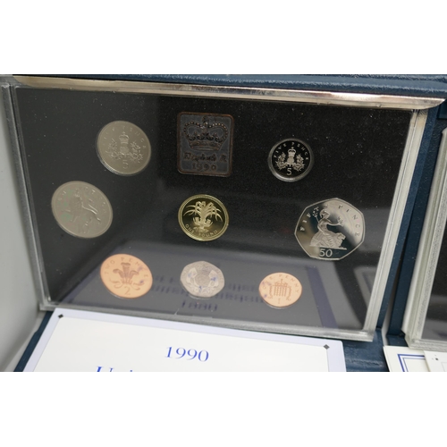 7228 - Four Royal Mint Annual Proof Sets 1990/1994/1995/1996