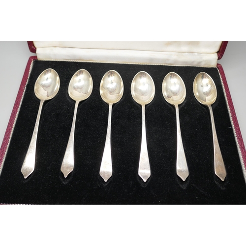 7232 - A set of silver tea spoons, 'Silver Hallmarks' each with a different assay office mark - London, Che... 