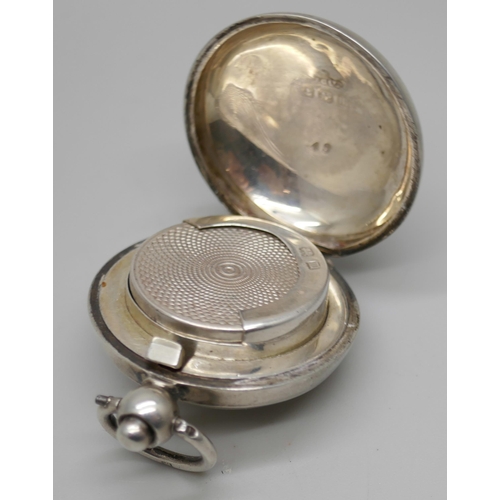 7255 - A silver sovereign case, Birmingham 1911, 17g