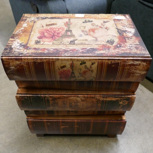 3010 - A Paris themed 5 drawer stack of books