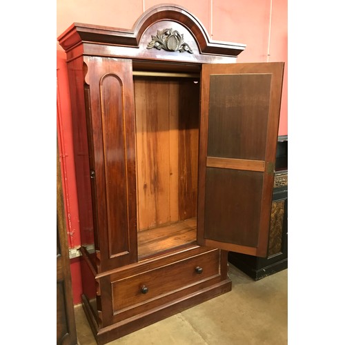 117 - A Victorian mahogany wardrobe