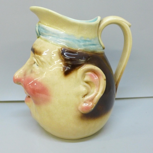 2008 - A large Sarreguemines character jug with 3181 impressed mark