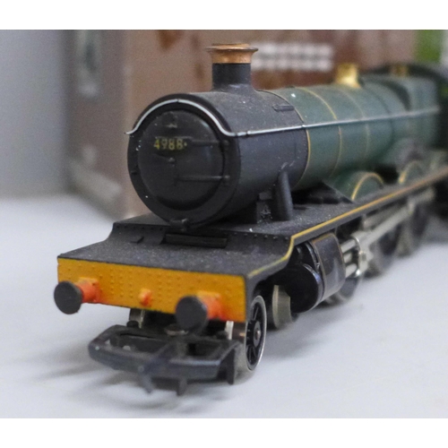 2011 - A Hornby 00 gauge Bulwell Hall model railway locomotive and tender, boxed, and a Hallmark Lionel 746... 