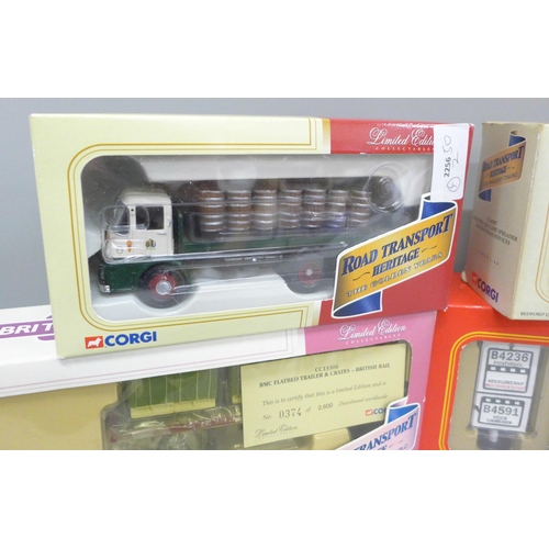 2032 - Four Corgi Road Transport Heritage die-cast model vehicles, boxed