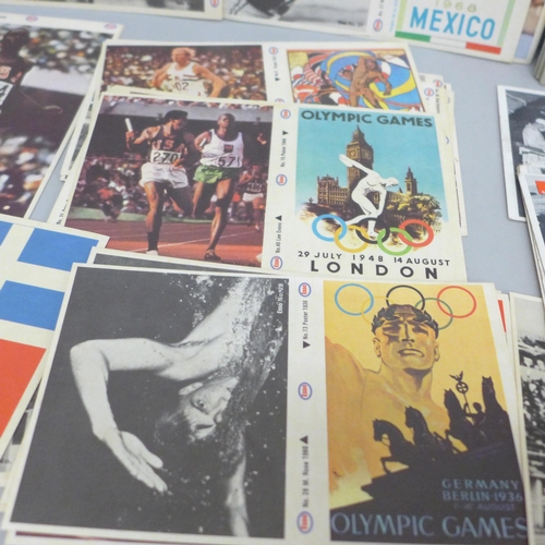 2035 - Twenty-four War Bulletin collectors cards by P.C.G.C. and a collection of 40 ESSO The Olympics Actio... 