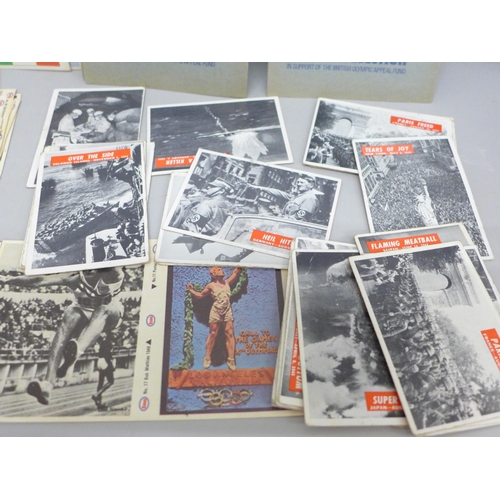 2035 - Twenty-four War Bulletin collectors cards by P.C.G.C. and a collection of 40 ESSO The Olympics Actio... 