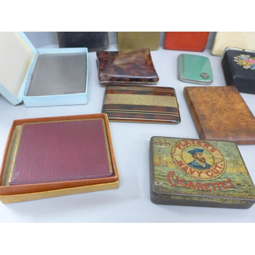 2047 - A collection of cigarette cases, 16