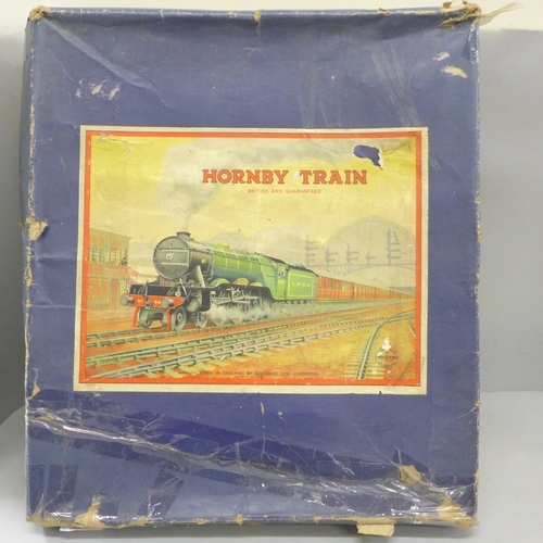 2057 - A Hornby Train No.601 Goods Set, boxed, with one other O gauge model locomotive and tender