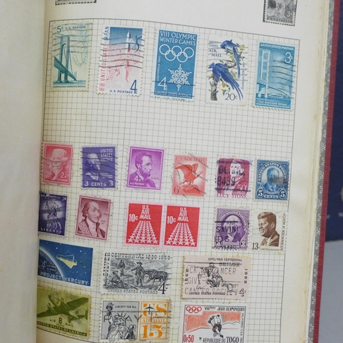 2080 - A Movaleaf album of Worldwide stamps and a FA Cup Centenary 1872-1972 token collection folder