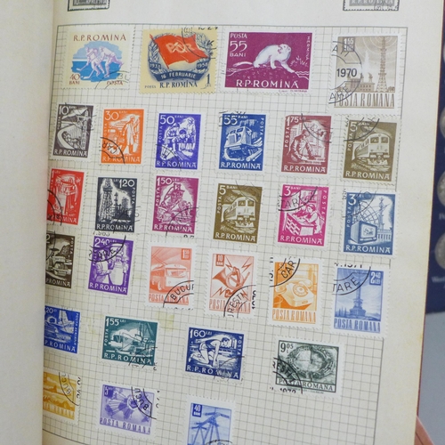 2080 - A Movaleaf album of Worldwide stamps and a FA Cup Centenary 1872-1972 token collection folder