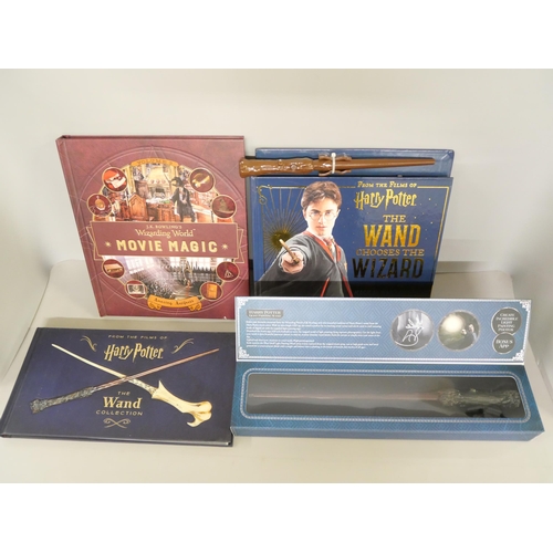 2135 - Harry Potter; The Wand Collection book, Light Painting Wand, Invisibility cloak, The Wand Chooses th... 