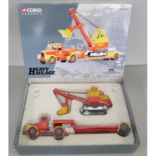 2140 - A collection of six Corgi Classics Heavy Haulage sets, including 31010 Short Bros Scammell Highwayma... 