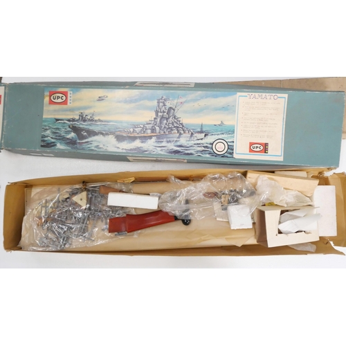 2155 - A UPC Yamato vintage model kit and a Steve Whittman's Bonzo kit 117, Midwest Products Co. Both in or... 