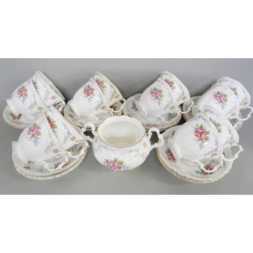 2156 - A large Royal Albert bone china dinner service in the Tranquility pattern. Comprising of serving dis... 