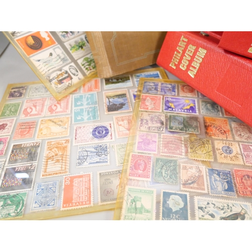 2163 - Collection of four albums of first day covers from 1960s onward, with two albums of stamps to includ... 