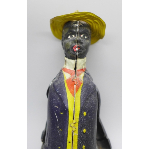 2187 - A Lehmann Germany No 690 'Oh My' black character dancing figure, circa 1916 onwards