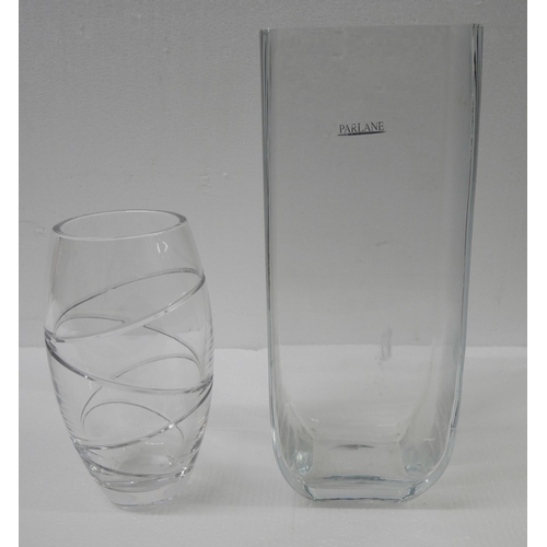 2205 - Collection of glass to include a Waterford crystal vase, a boxed Stuart Crystal decanter, a boxed St... 