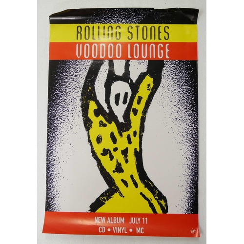 2212 - A collection of eight Rolling Stones promo posters including Voodoo Lounge tour