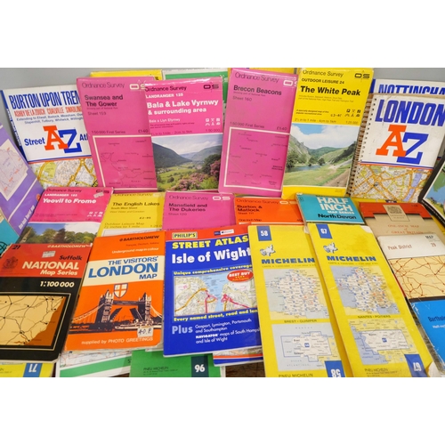 2228 - A collection of maps including Ordnance Survey