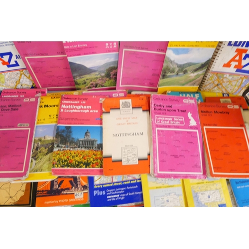 2228 - A collection of maps including Ordnance Survey