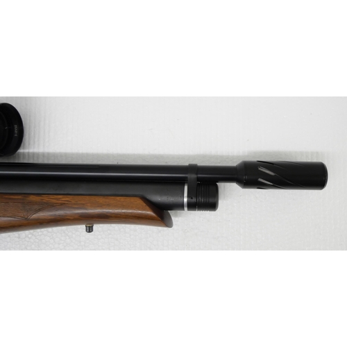 2238 - A Daystate MK3 .177 bolt action air rifle with Hawke Scope and silencer with green canvas soft case ... 