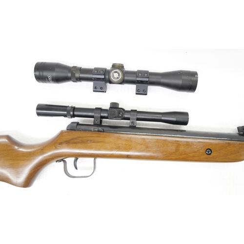 2241 - A SMK17 cal 5.5mm/.22 target shooting air rifle, 0500892, with two scopes, Optik 4x20 and 4x32, with... 