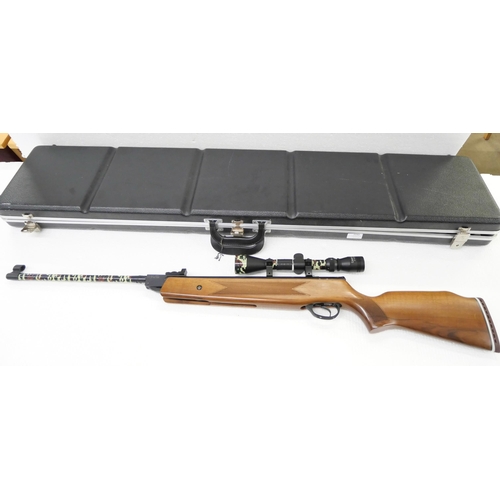 2242 - A Hatsan Edgar Brothers Mod .55 S air rifle with Tasco 3 x 9 x 40 sight, in a hard case  **PLEASE NO... 