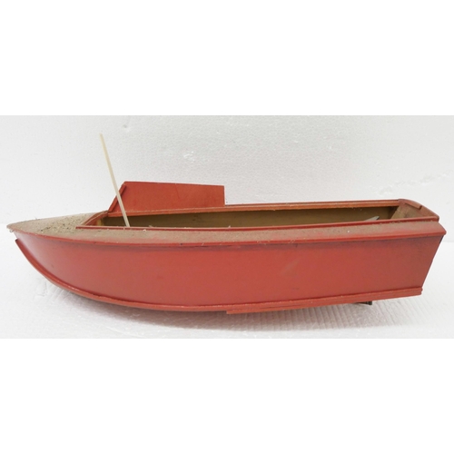 2260 - A collection of six model boats, one with remote, appear incomplete, work in progress **PLEASE NOTE ... 