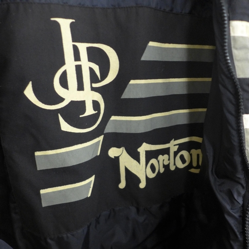 5061 - A 1990s JPS Norton motorcycle race team jacket, mens, XL