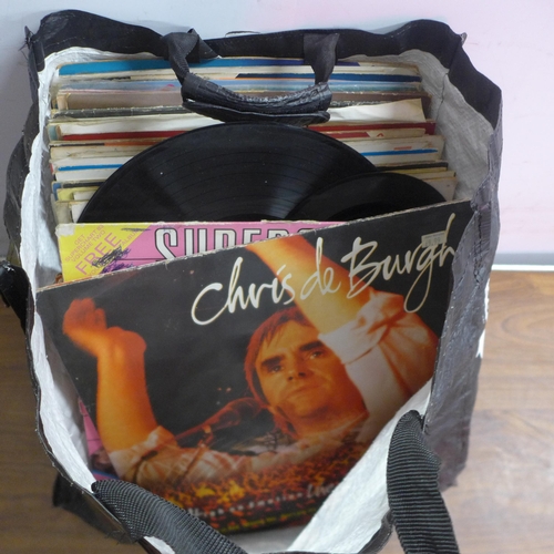 5128 - A large quantity of assorted LP records including a mix of rock and roll, pop, classical and country... 