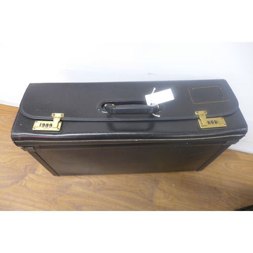 5288 - 2 combination lock cases - both with codes