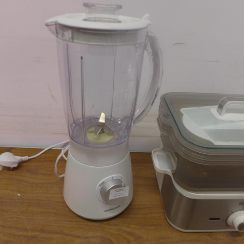 5293 - A Cookworks blender and a Duronic FS87 kitchen steamer