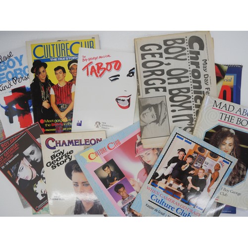 2110 - Culture Club collectables, original magazines, books and two calendars