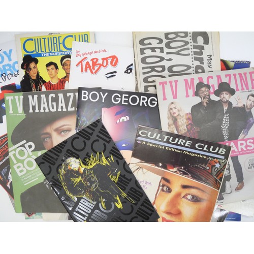 2110 - Culture Club collectables, original magazines, books and two calendars