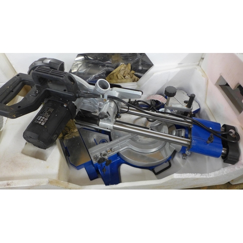 5390 - A Clarke Woodworker CMS216S 216mm sliding mitre saw* This lot is subject to VAT(please note that ite... 