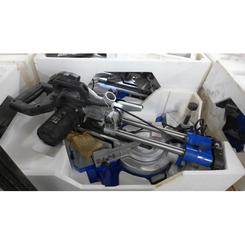 5392 - A Clarke Woodworker CMS216S 216mm sliding mitre saw* This lot is subject to VAT(please note that ite... 