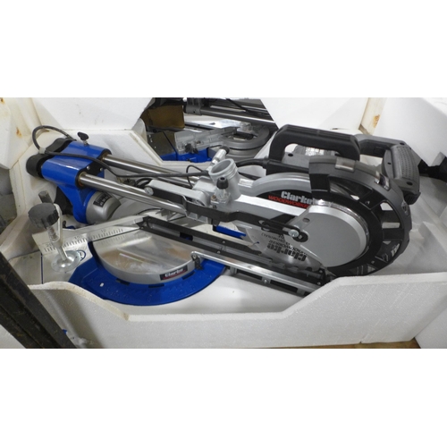 5395 - A Clarke Woodworker CMS216S 216mm sliding mitre saw* This lot is subject to VAT(please note that ite... 