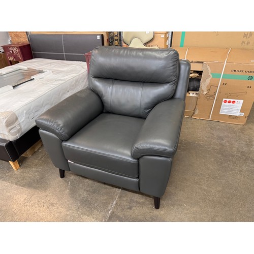 3173 - Justin Grey Armchair Power Recliner, Original RRP £399.99 + Vat (4216-29) *This lot is subject to Va... 