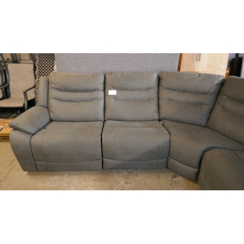 3192 - Eden Fabric electric reclining corner sofa, Original RRP £1666.66 + Vat (4220-7) *This lot is subjec... 