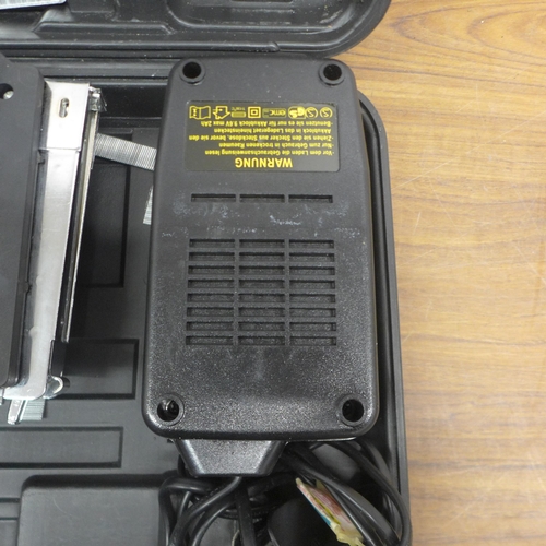 5030 - A Nutool MNLF 96A nail gun in case with battery, charger and nails