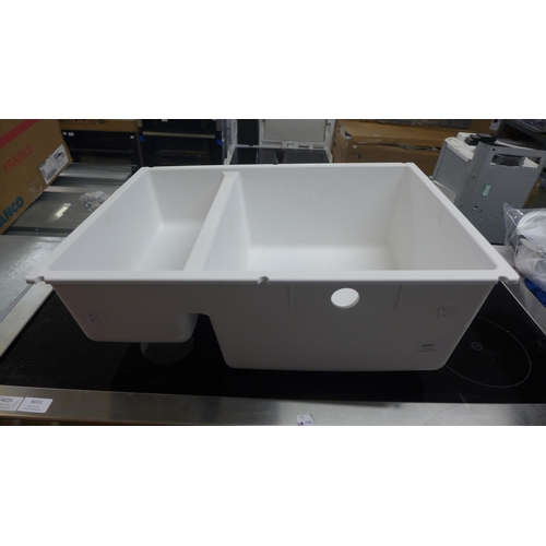 4005 - Blanco 1.5 Bowl Composite Right Hand Undermount White  *This lot is subject to VAT